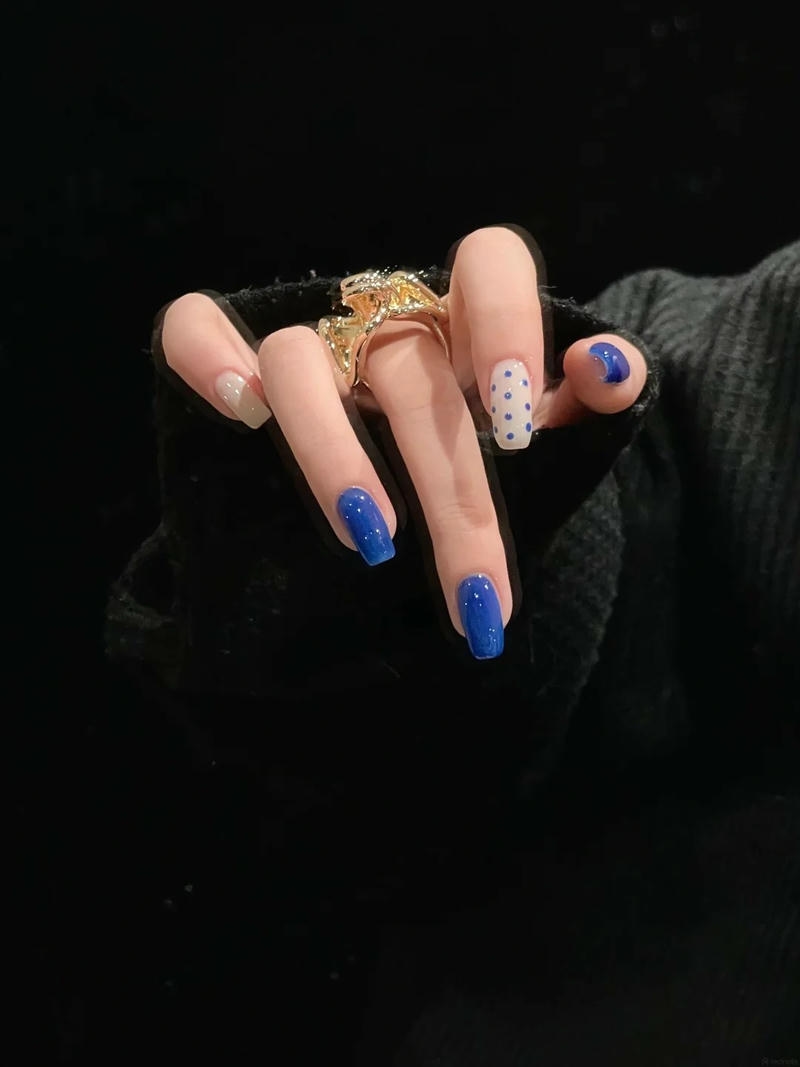 Tuyển chọn nail màu xanh coban chất lượng nhất