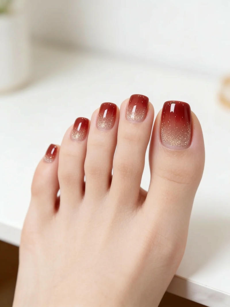 Tuyển tập bộ nail chân ombre trend nhất