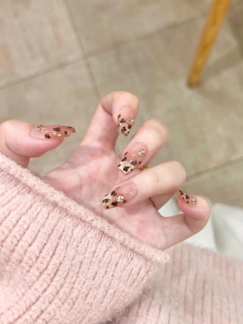 Tuyển tập bộ nail da báo miễn phí