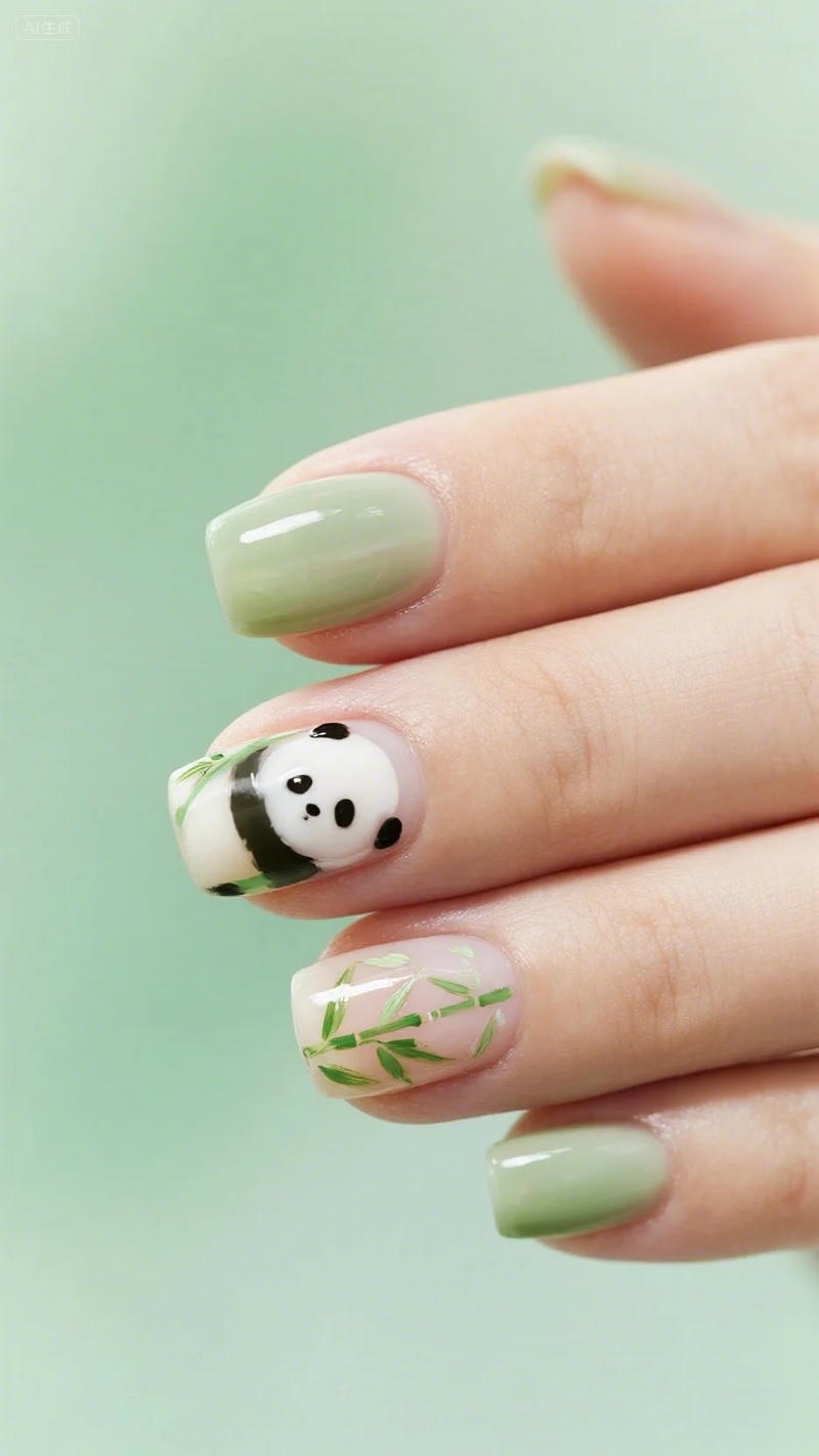 Tuyển tập bộ nail gấu trúc trend nhất