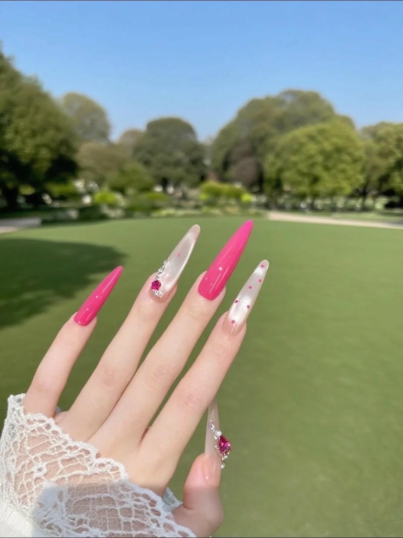 Tuyển tập bộ nail màu hồng trend nhất