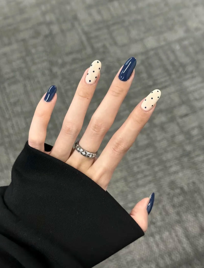 Tuyển tập bộ nail màu xanh coban trend nhất