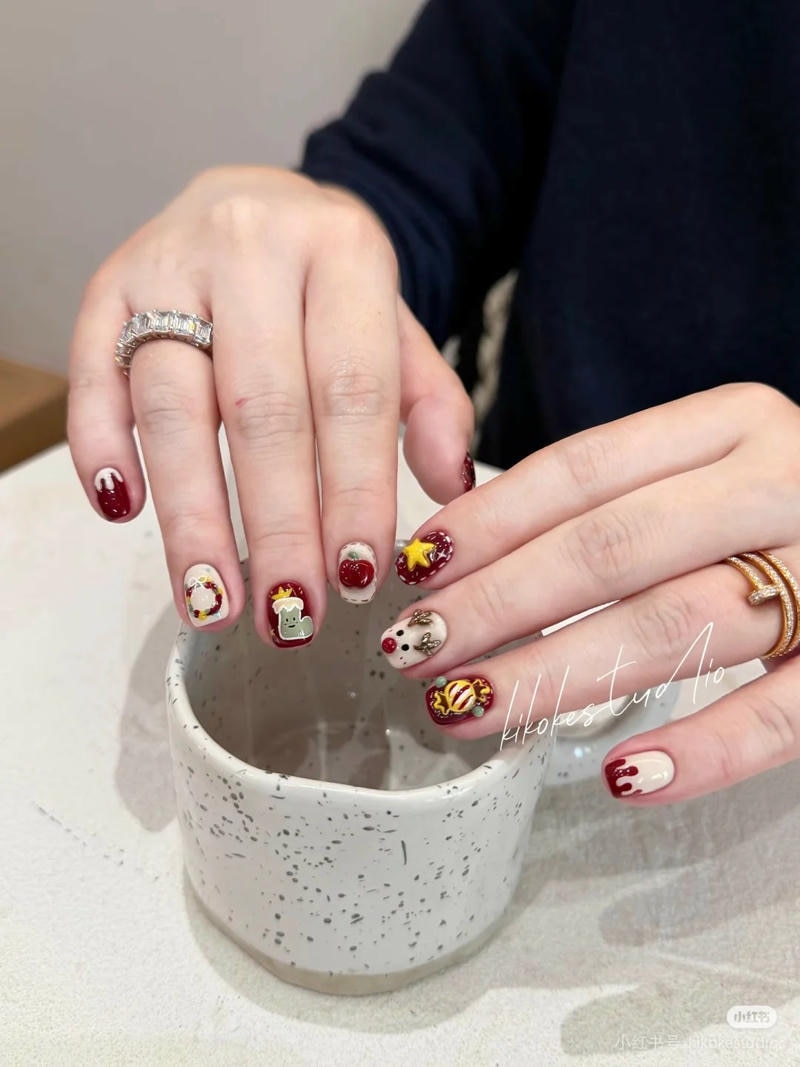 Tuyển tập bộ nail noel miễn phí
