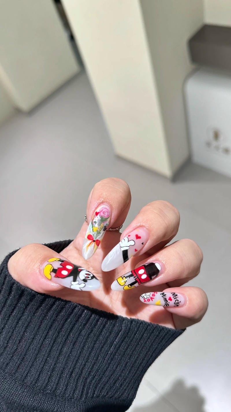 Xem nail chuột mickey mới nhất
