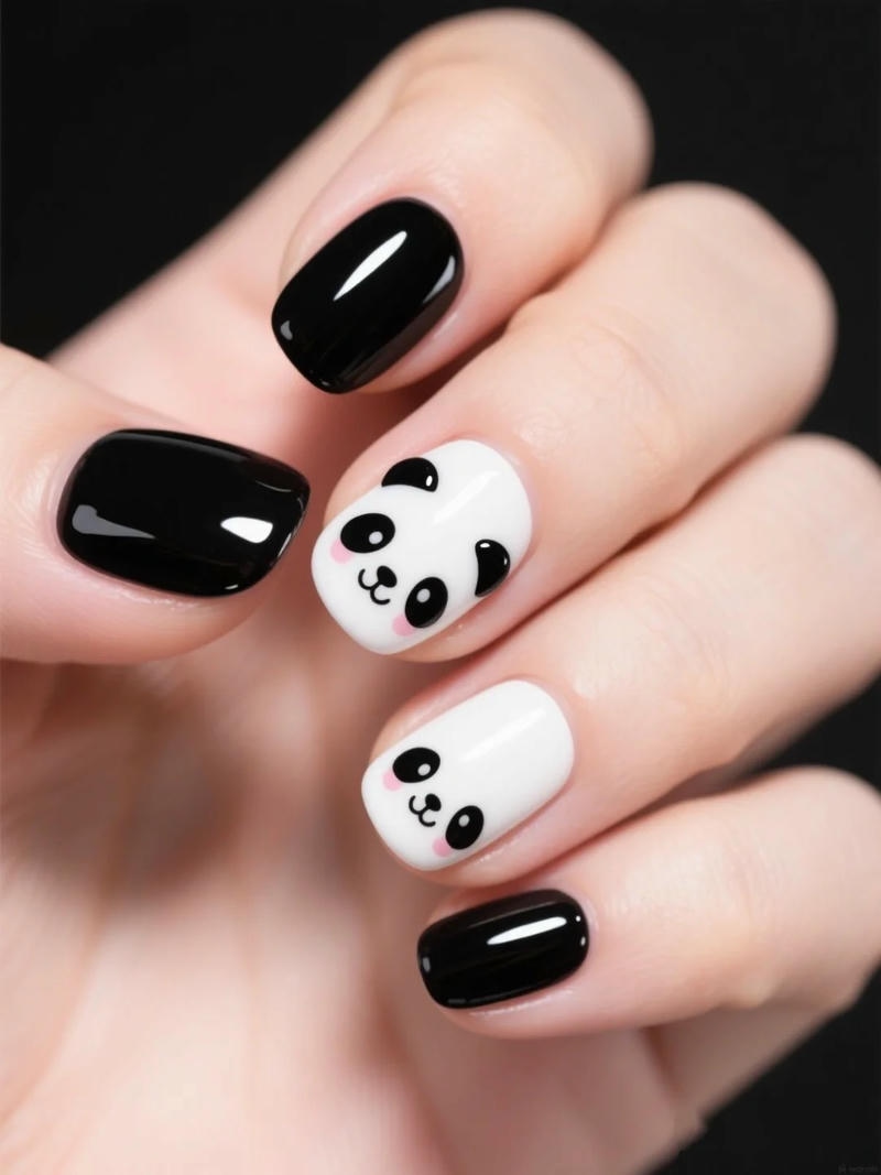 Xem nail gấu trúc đẹp nhất