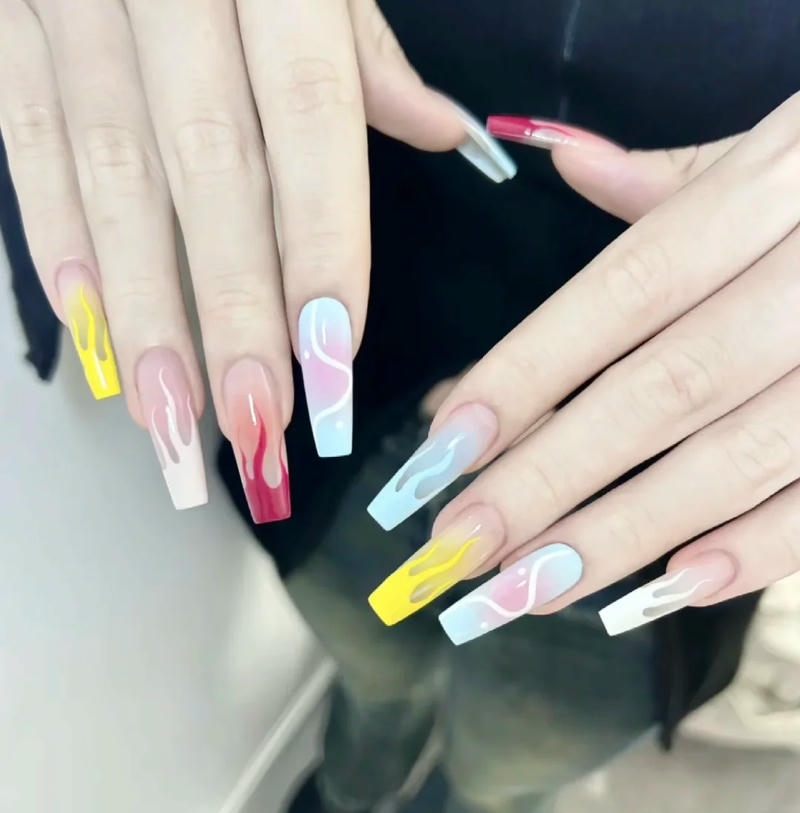 Xem nail ngọn lửa đẹp nhất