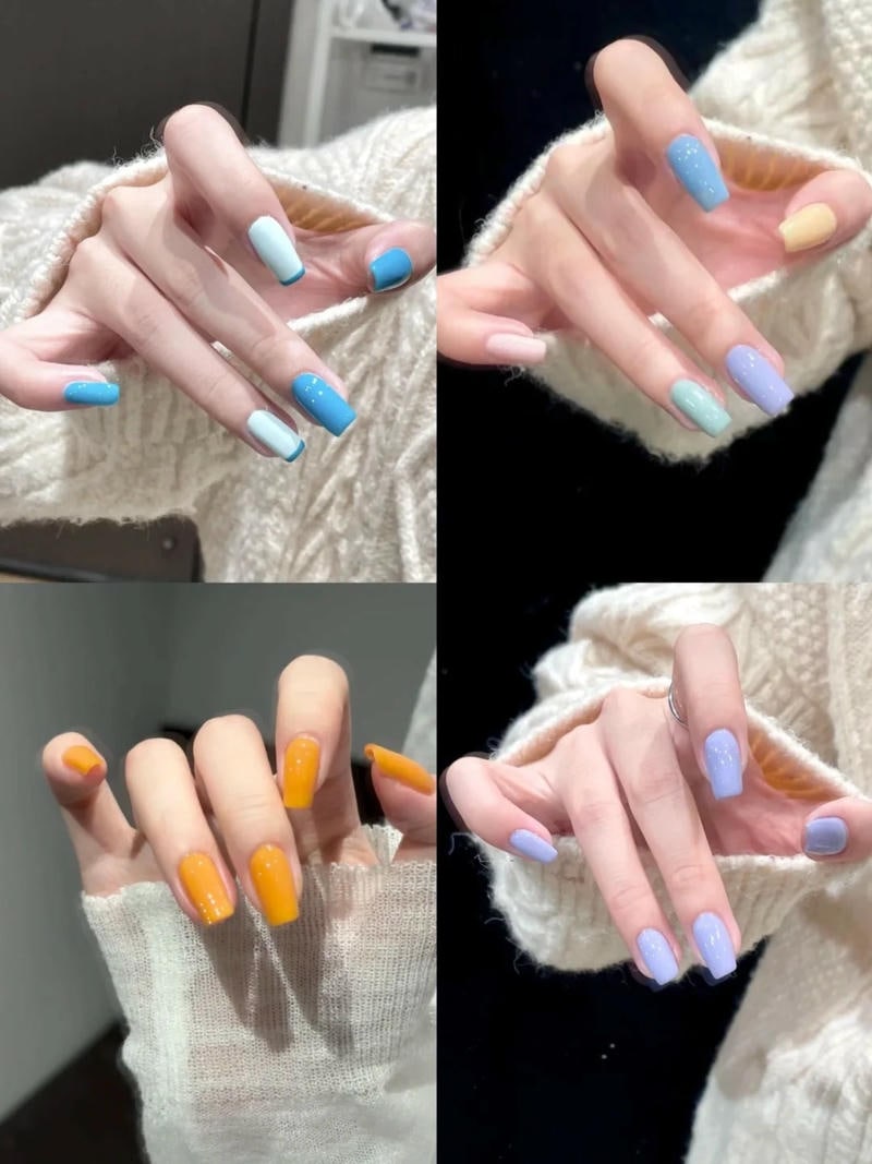 Xem nail nhiều màu mới nhất