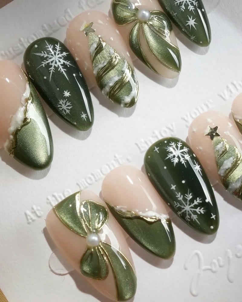 Xem nail noel đẹp