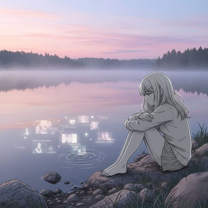 ảnh anime buồn girl hd
