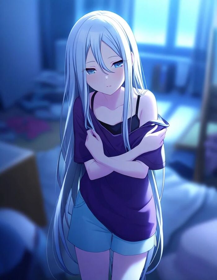 ảnh anime buồn sad girl