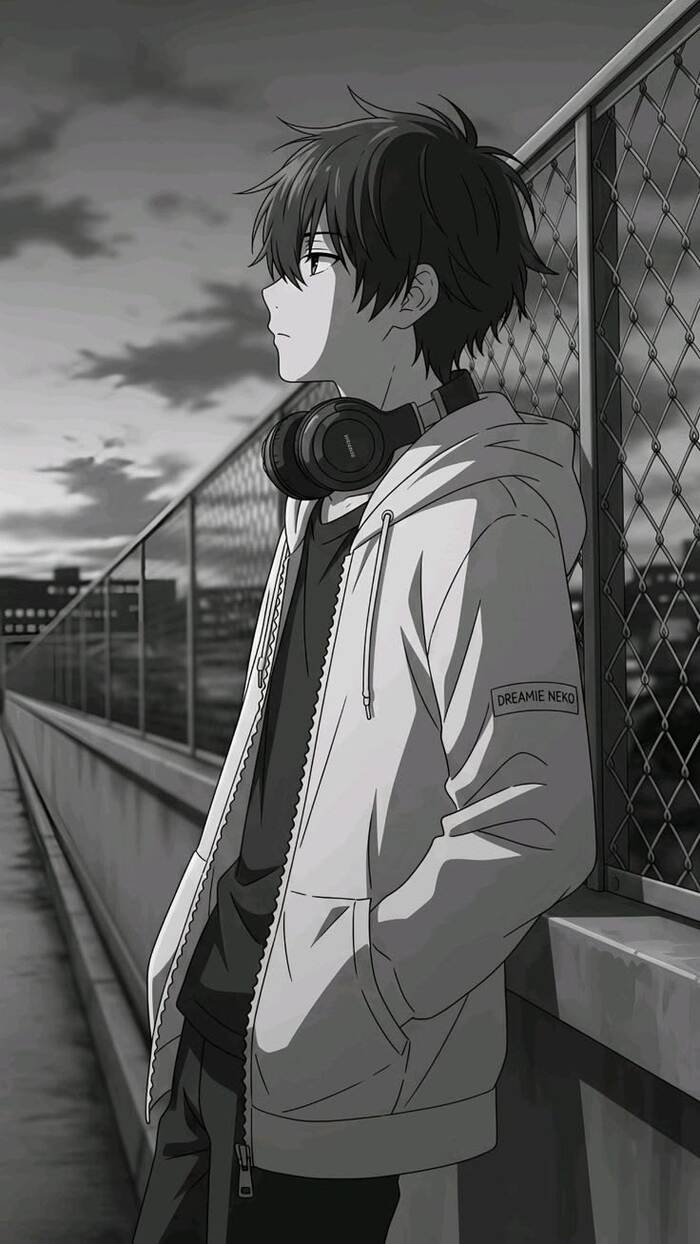 ảnh anime buồn tâm trạng trai