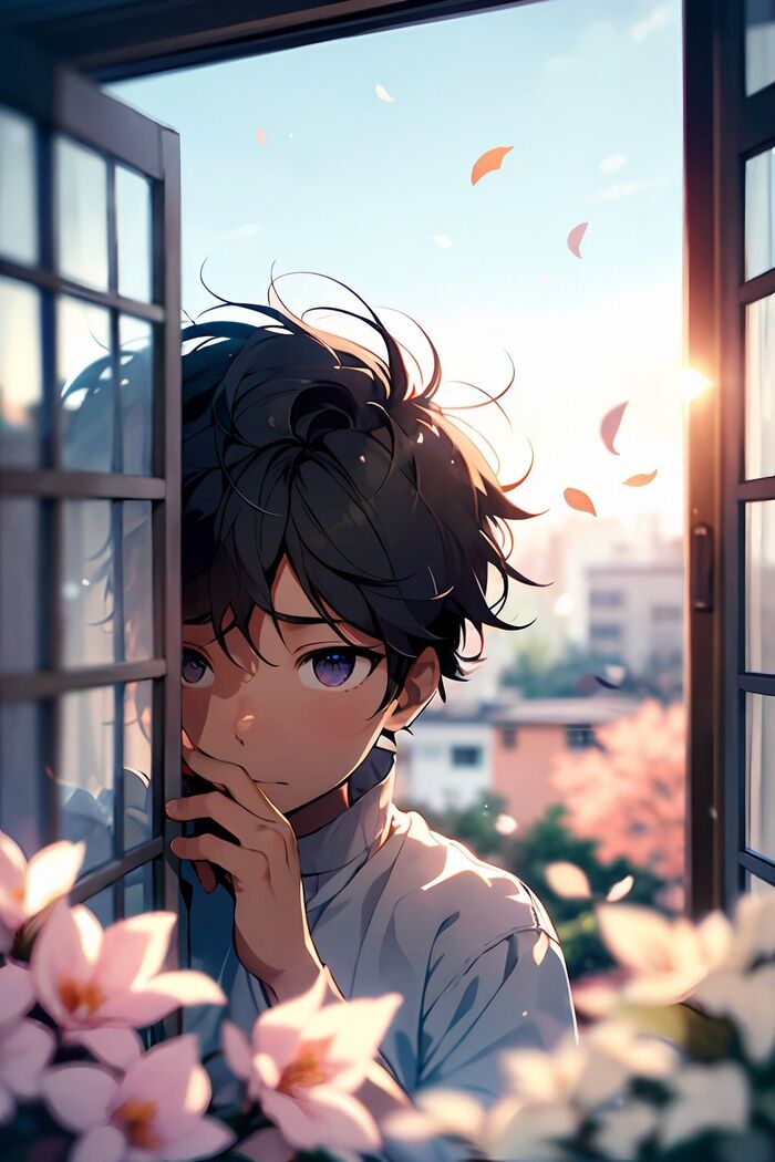 ảnh anime chill buồn