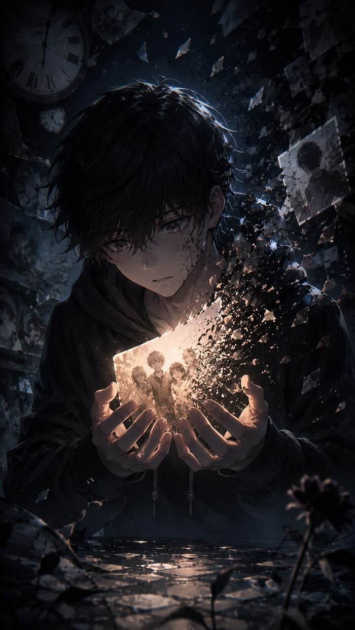 ảnh anime chill siêu buồn
