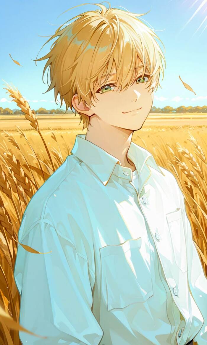 ảnh anime chill tóc vàng