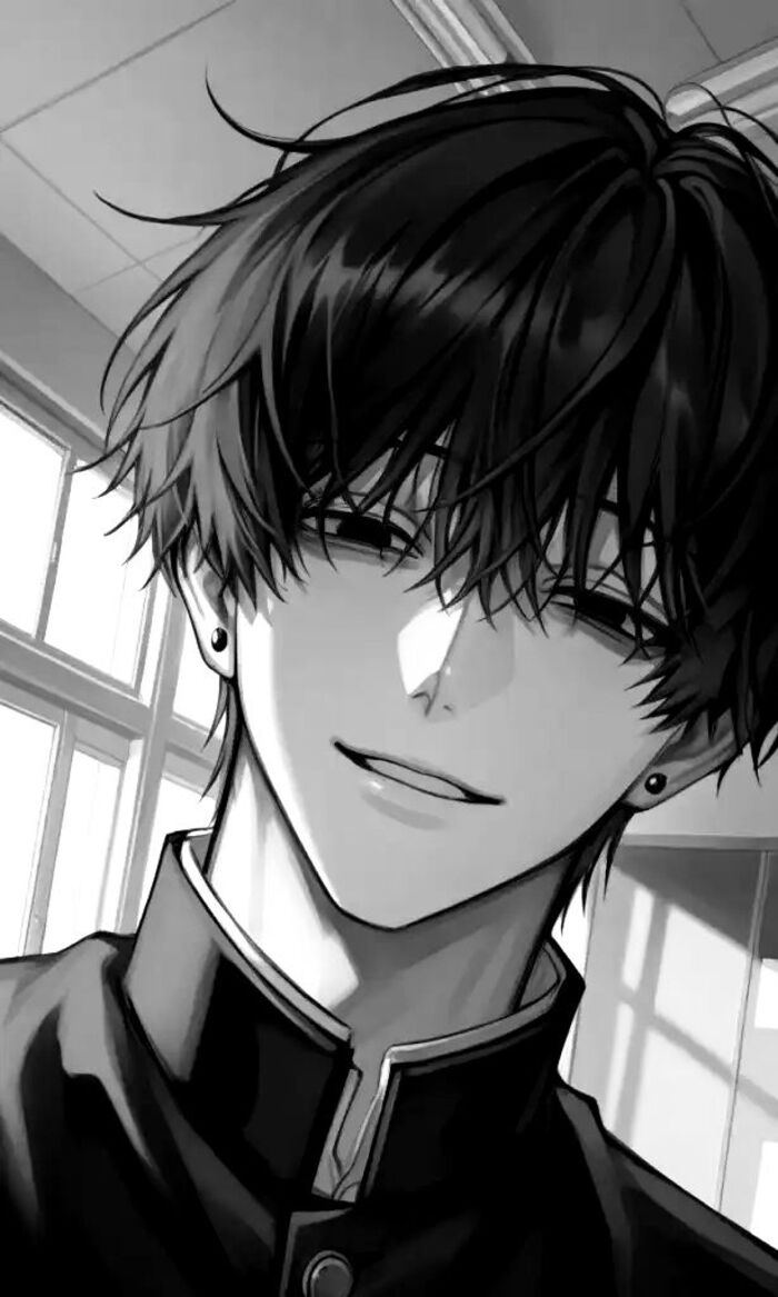 ảnh anime đen trắng hot ngầu nam đẹp
