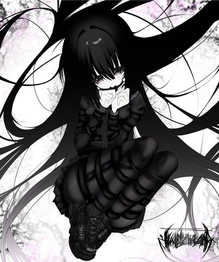 ảnh anime đen trắng hot ngầu nữ