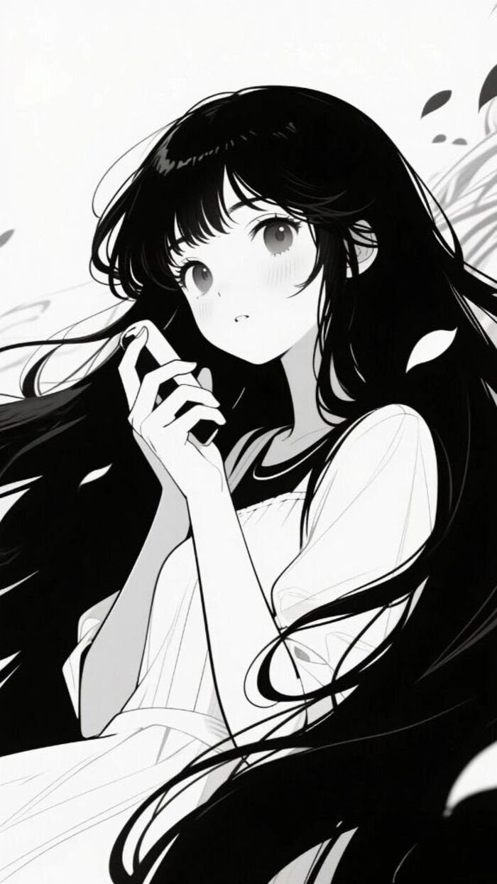ảnh anime đen trắng hot ngầu