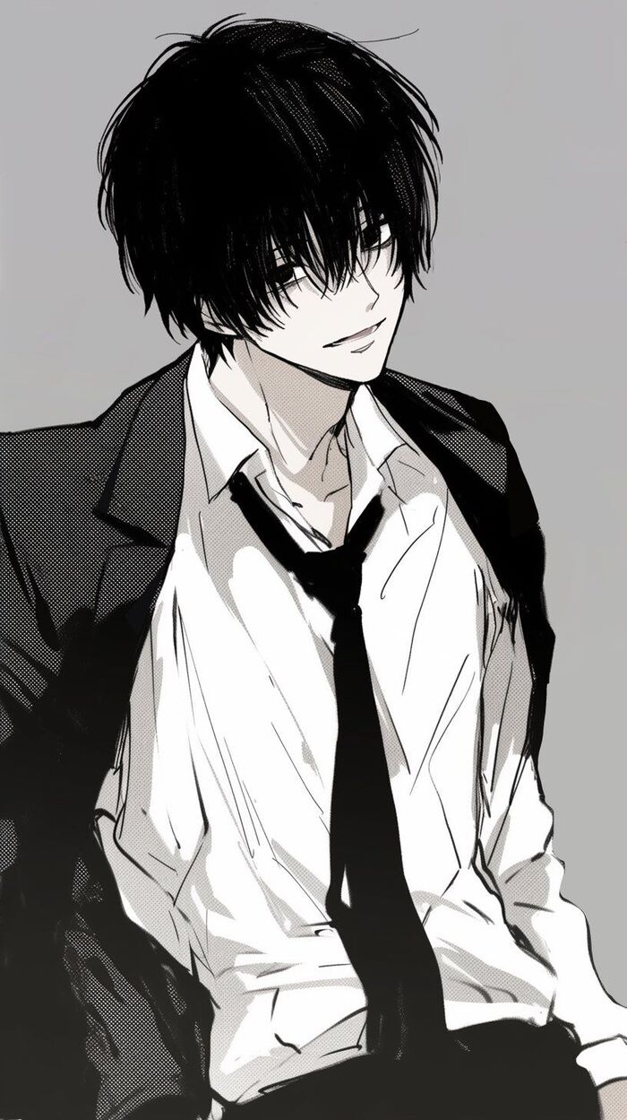 ảnh anime đen trắng nữ chất nhất