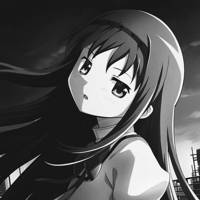 ảnh anime đen trắng siêu ngầu chất