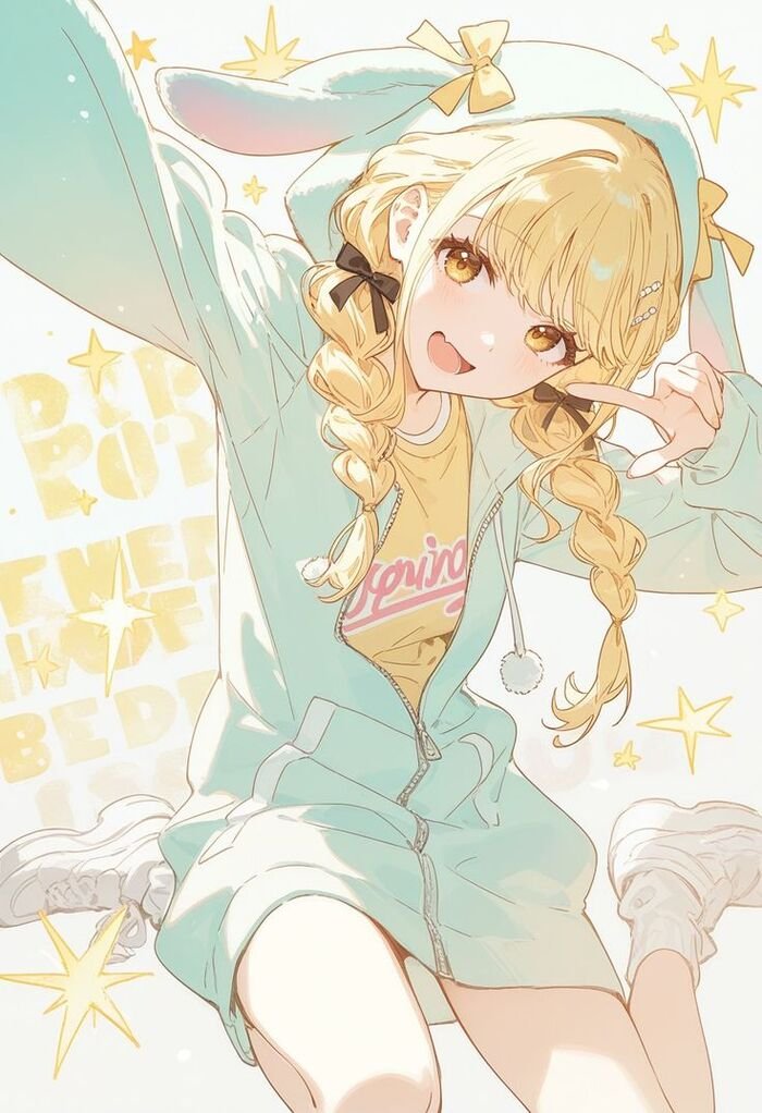ảnh anime gái xinh smile