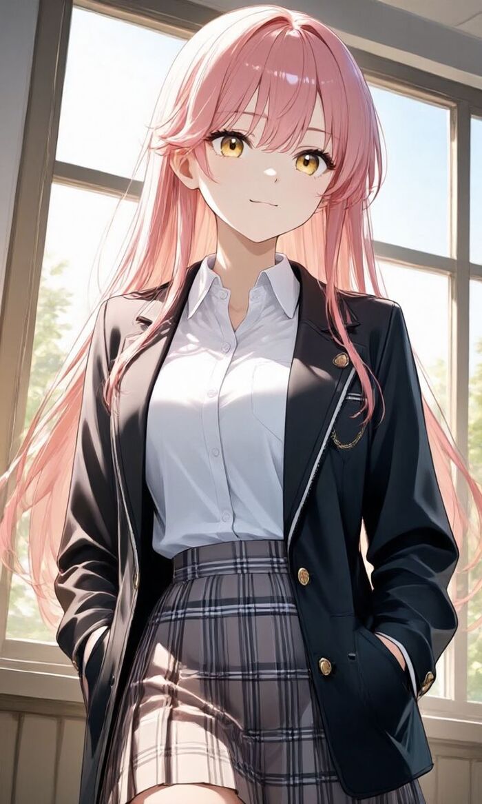 ảnh anime nữ học sinh hot girl