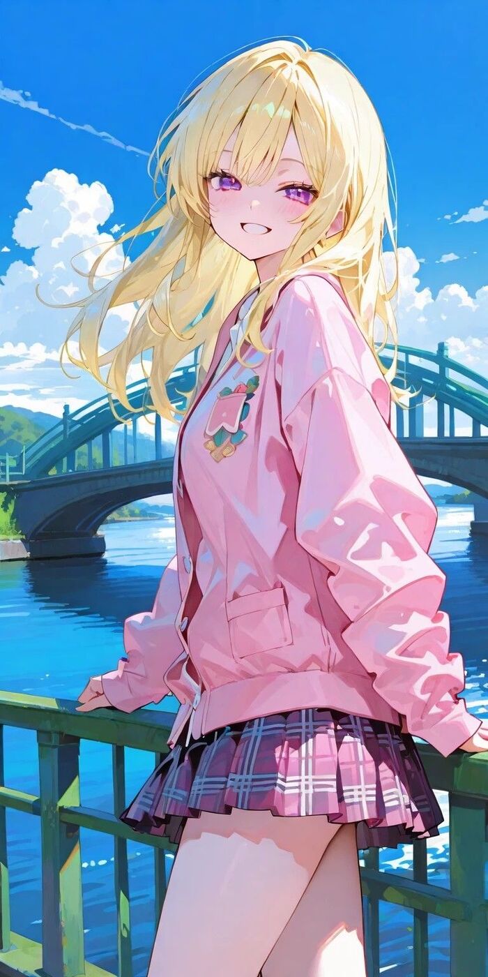 ảnh anime nữ học sinh xinh