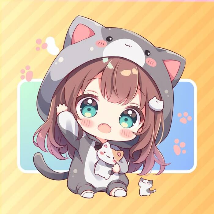 ảnh chibi anime nữ xinh full hd