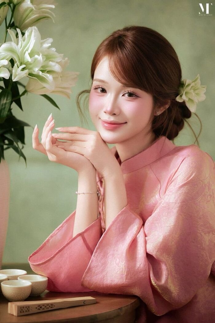 ảnh gái xinh mặc áo dài hot