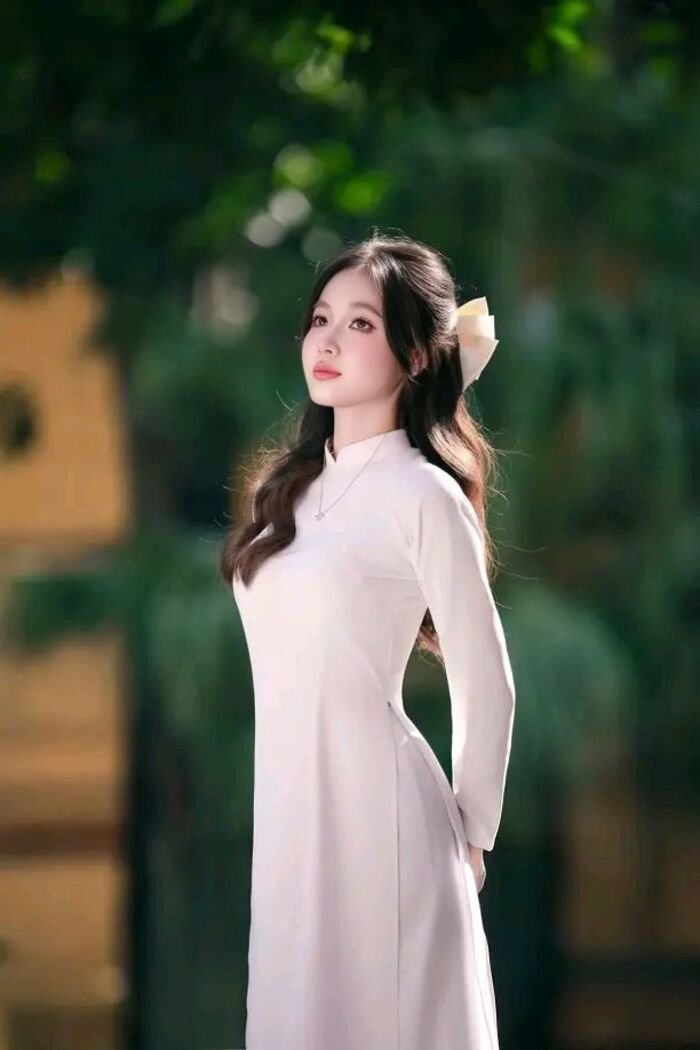 ảnh gái xinh mặc áo dài siêu đẹp