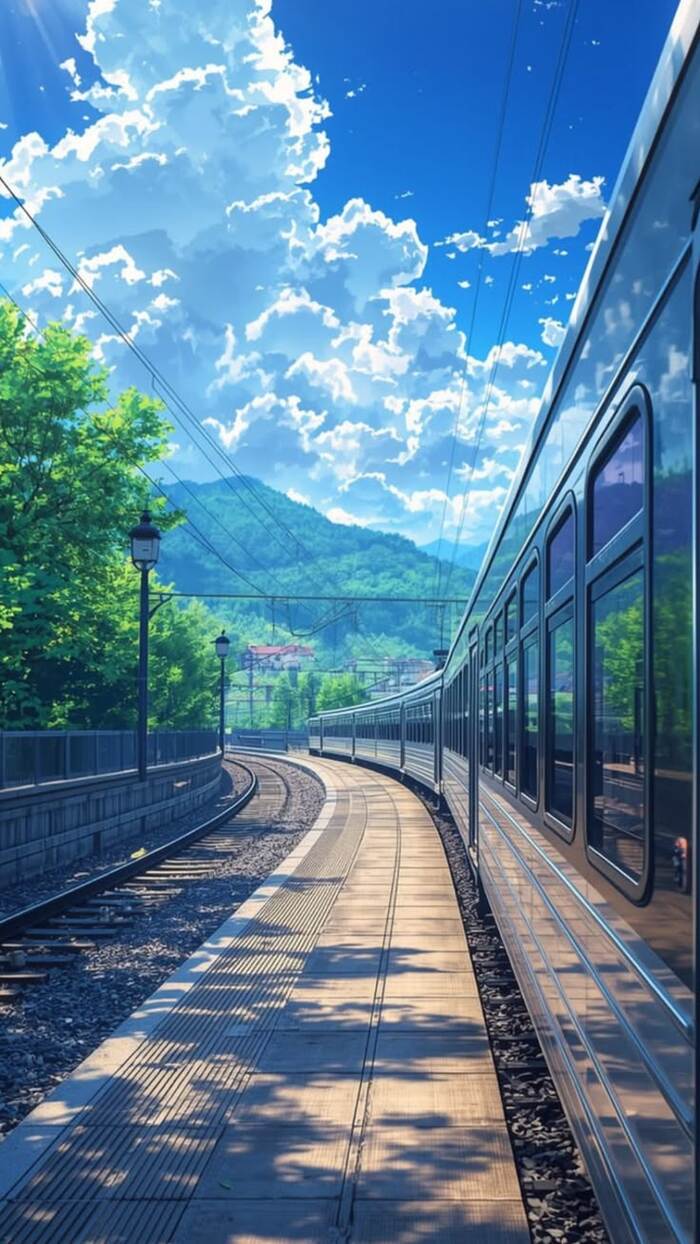 ảnh phong cảnh anime huyền ảo hd