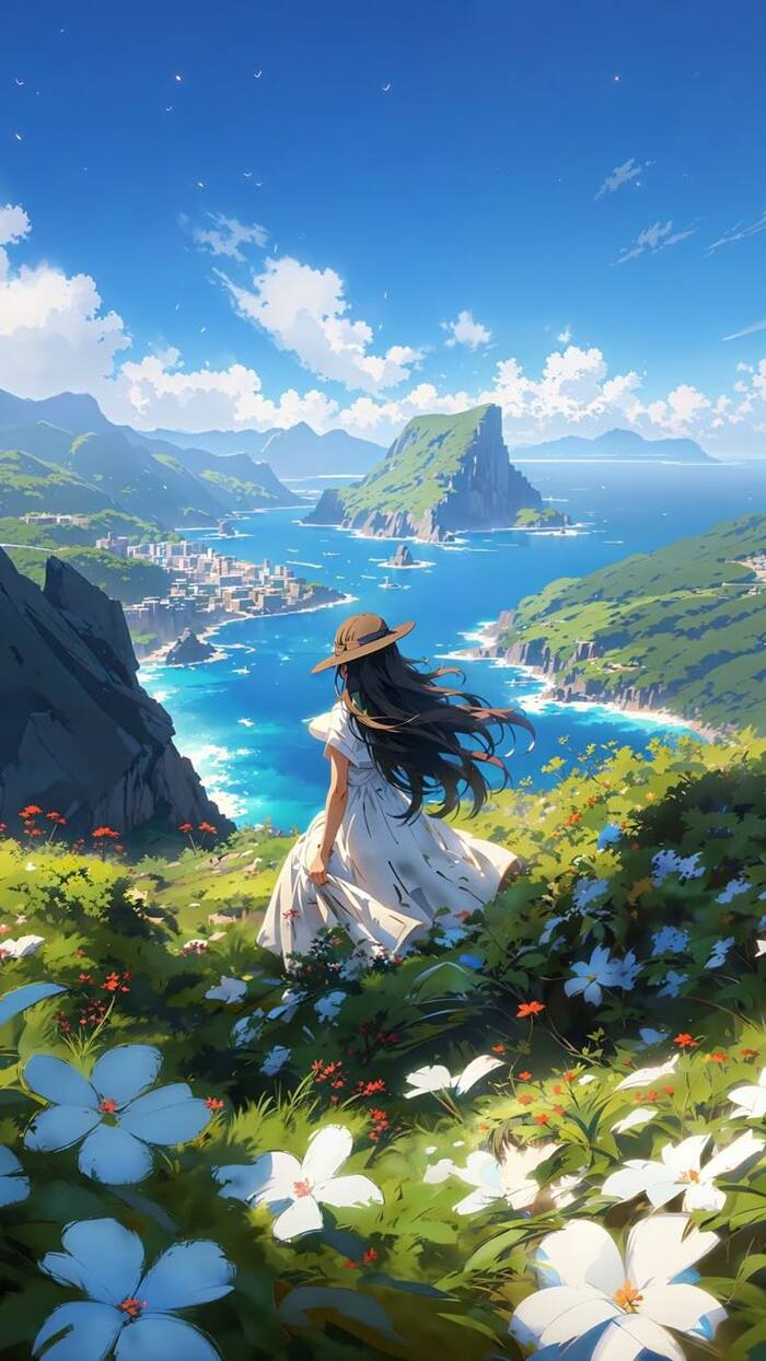 ảnh phong cảnh anime huyền ảo hot