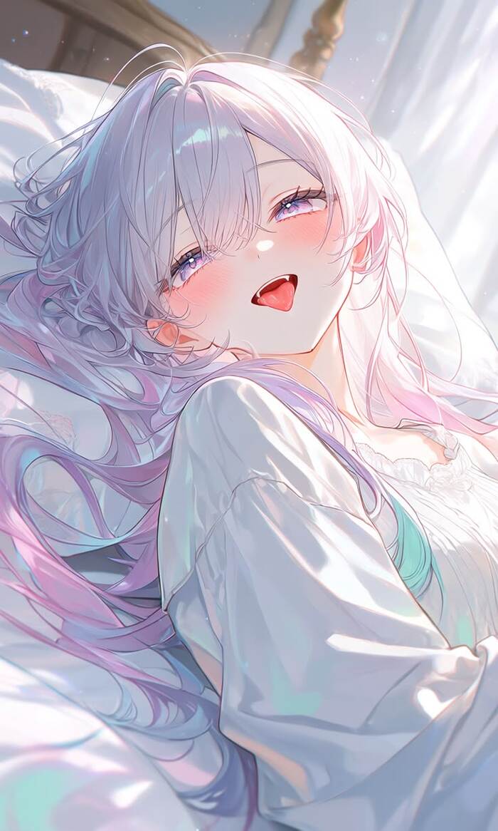 anime gái xinh cười
