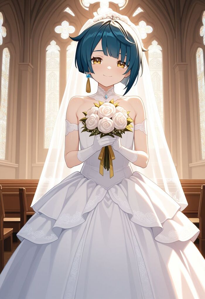anime gái xinh cưới