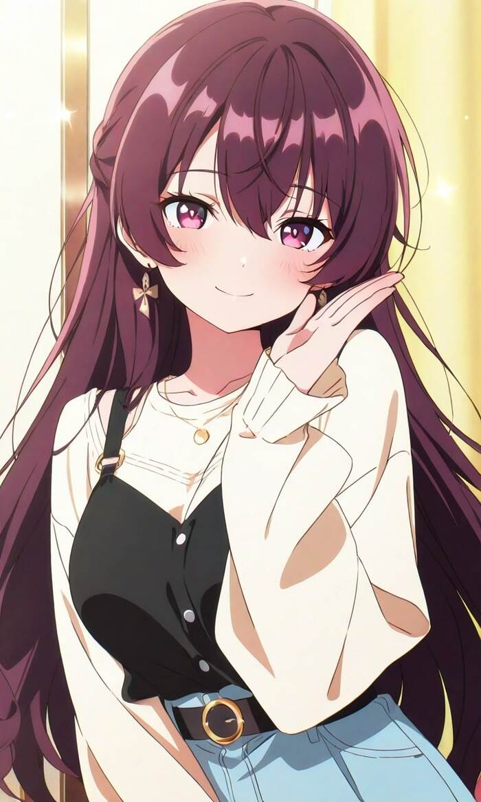 anime gái xinh ngây ngô