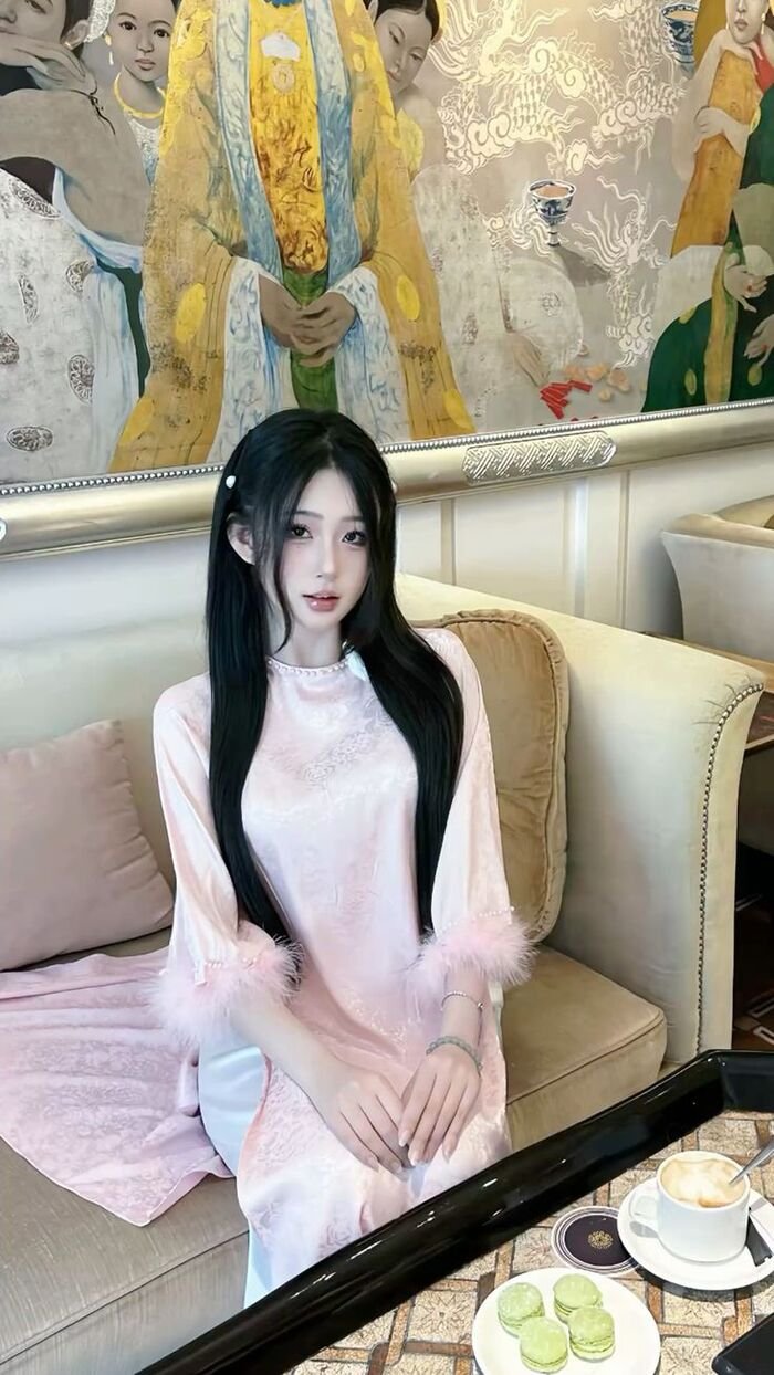 gái xinh mặc áo dài hd