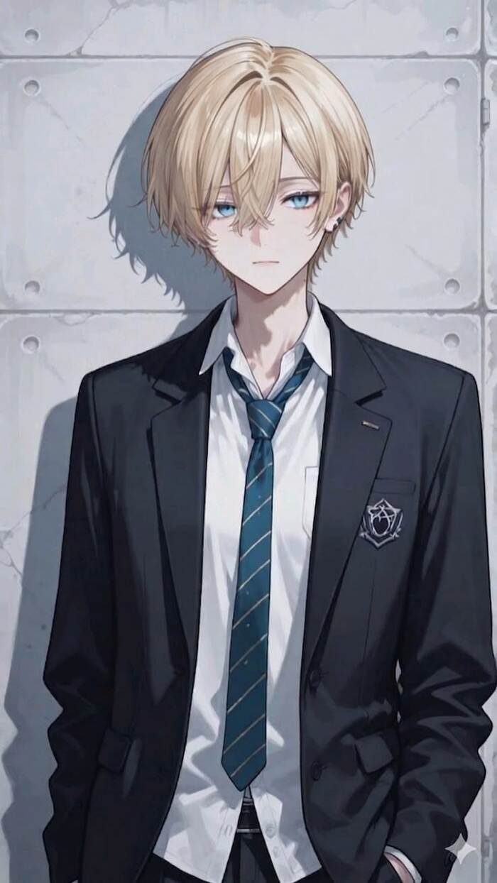 hình ảnh trai anime tóc vàng