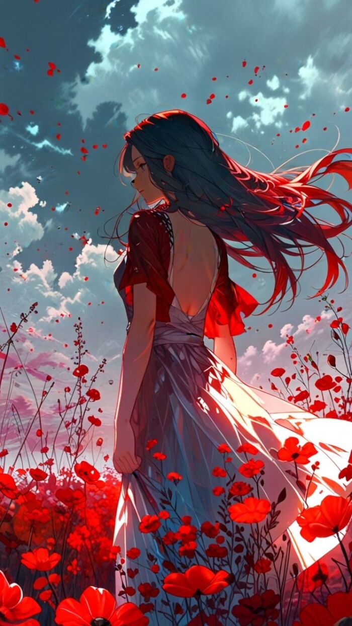 hình nền anime nữ siêu xinh